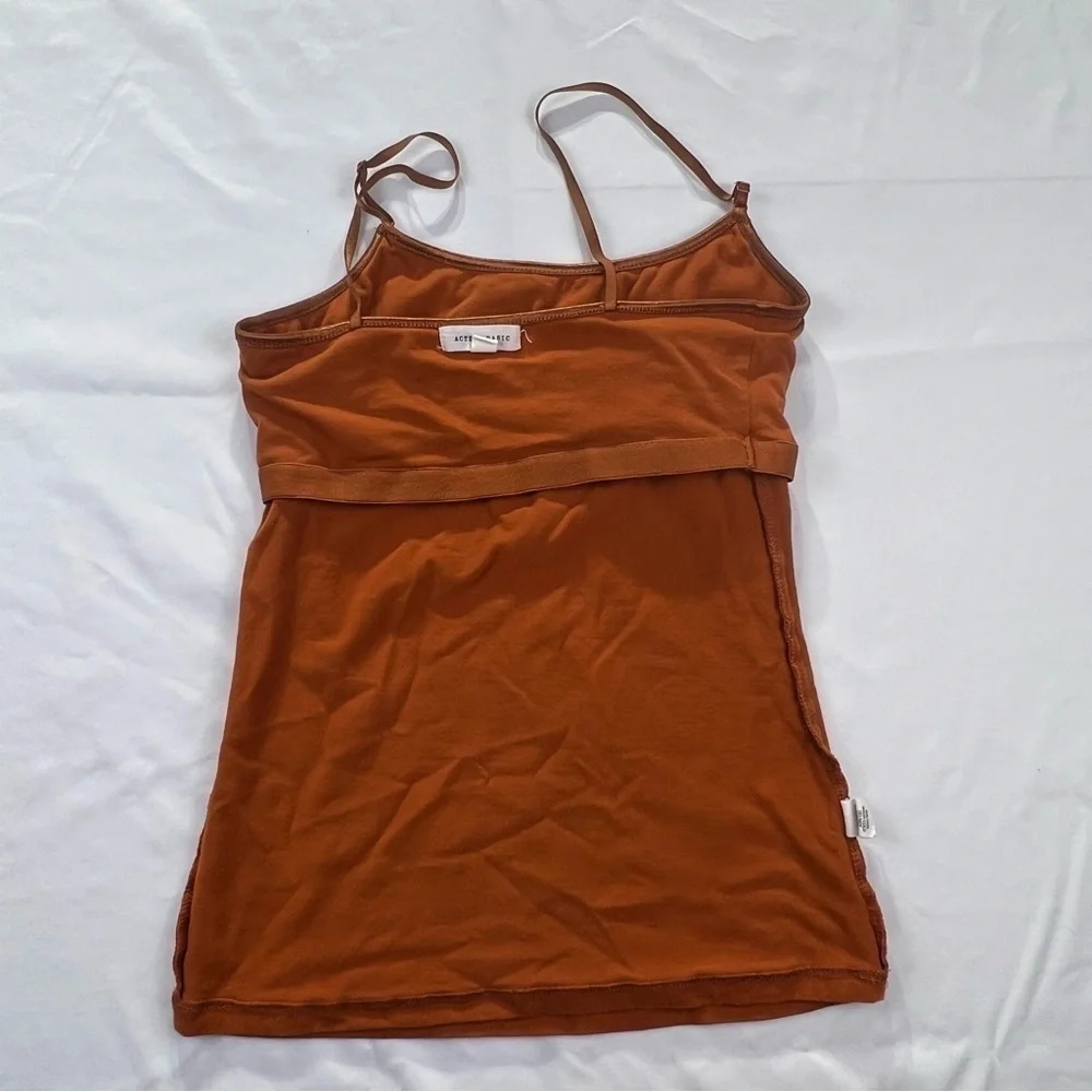 Active Basic - Women’s Spaghetti Strap Top - Small - Burnt Orange